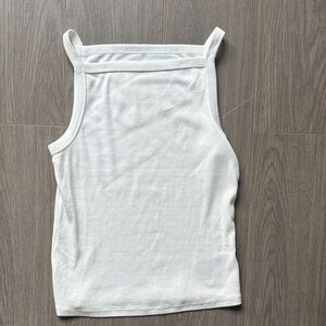 Gap White Ribbed Women's Tank Top